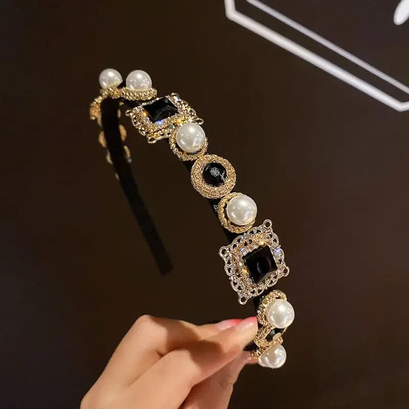 LUX Rhinestone Baroque Hairband