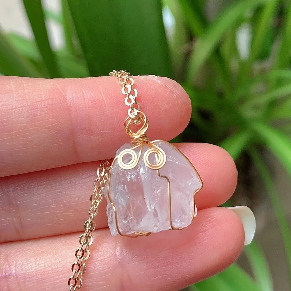 Carnelian Crystal Necklace Women