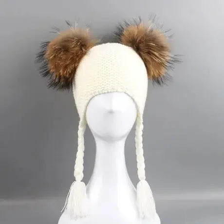 Winter Kids Fur Beanie
