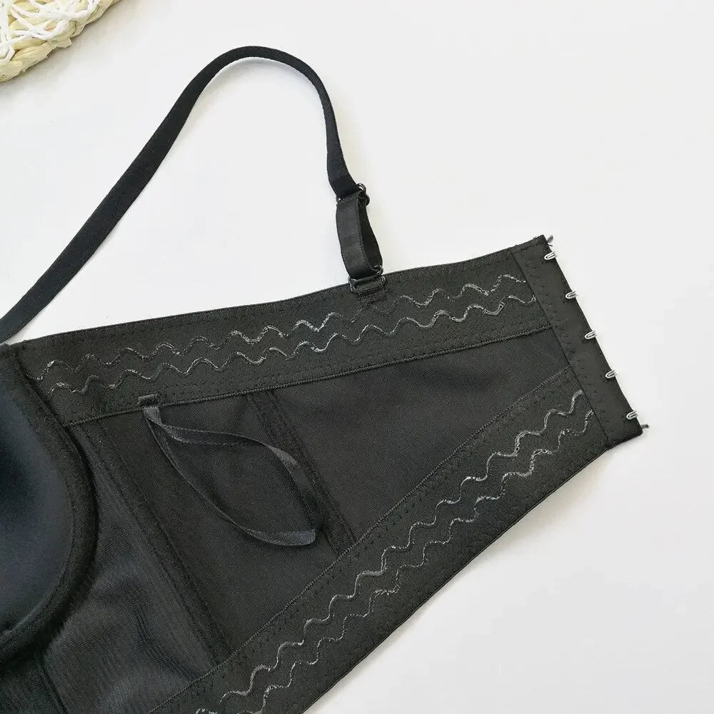 Irene Tinnie Sexy Rhinestone Bustier Corset Push Up Night Club Bralette Women's New Fashion Bra Cropped Top Plus Size Vest