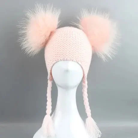 Winter Kids Fur Beanie