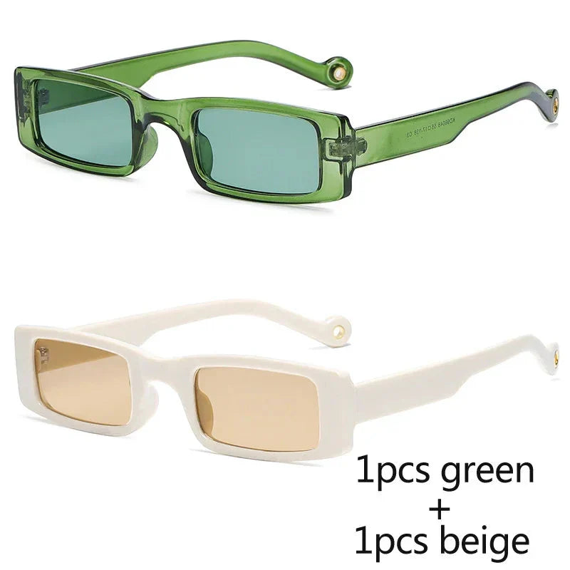 Square Frame Vintage Brand Sun Glasses UV400