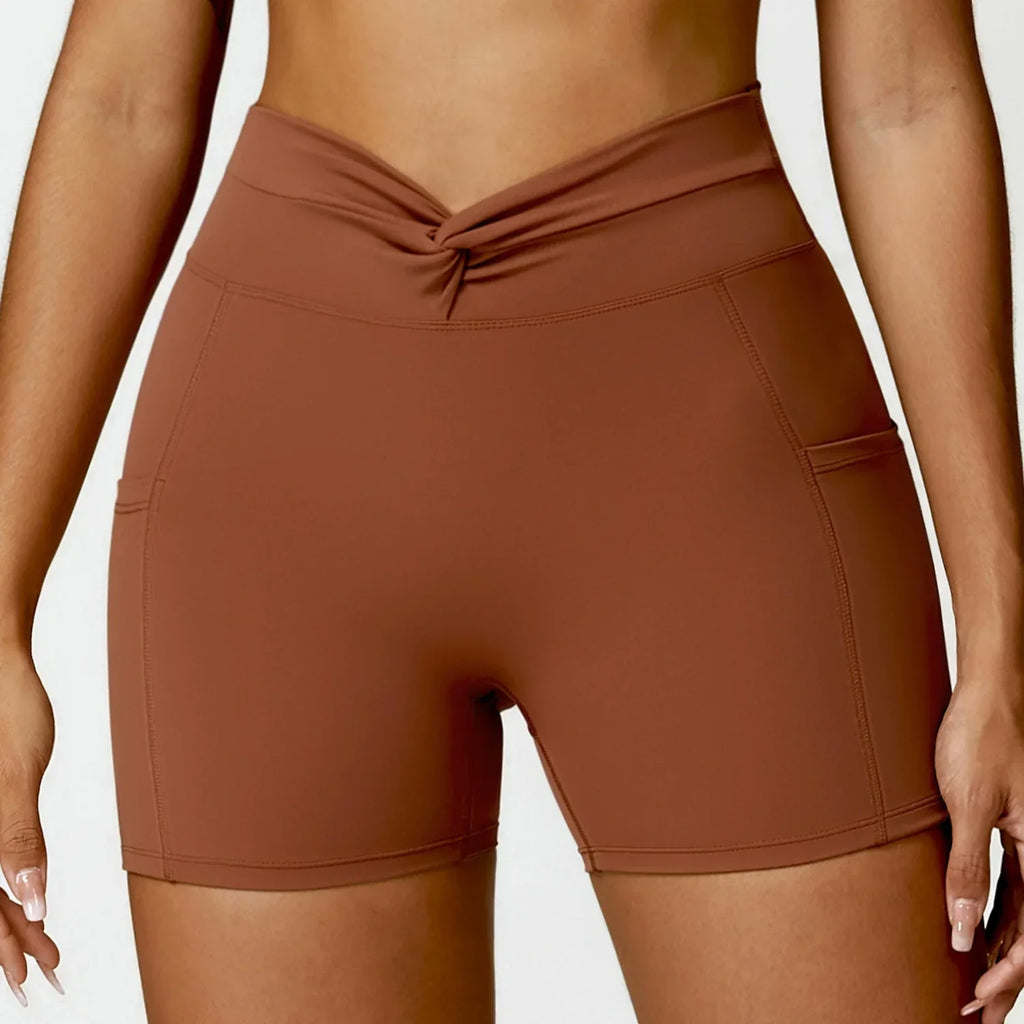 Icy High Waist Yoga Shorts