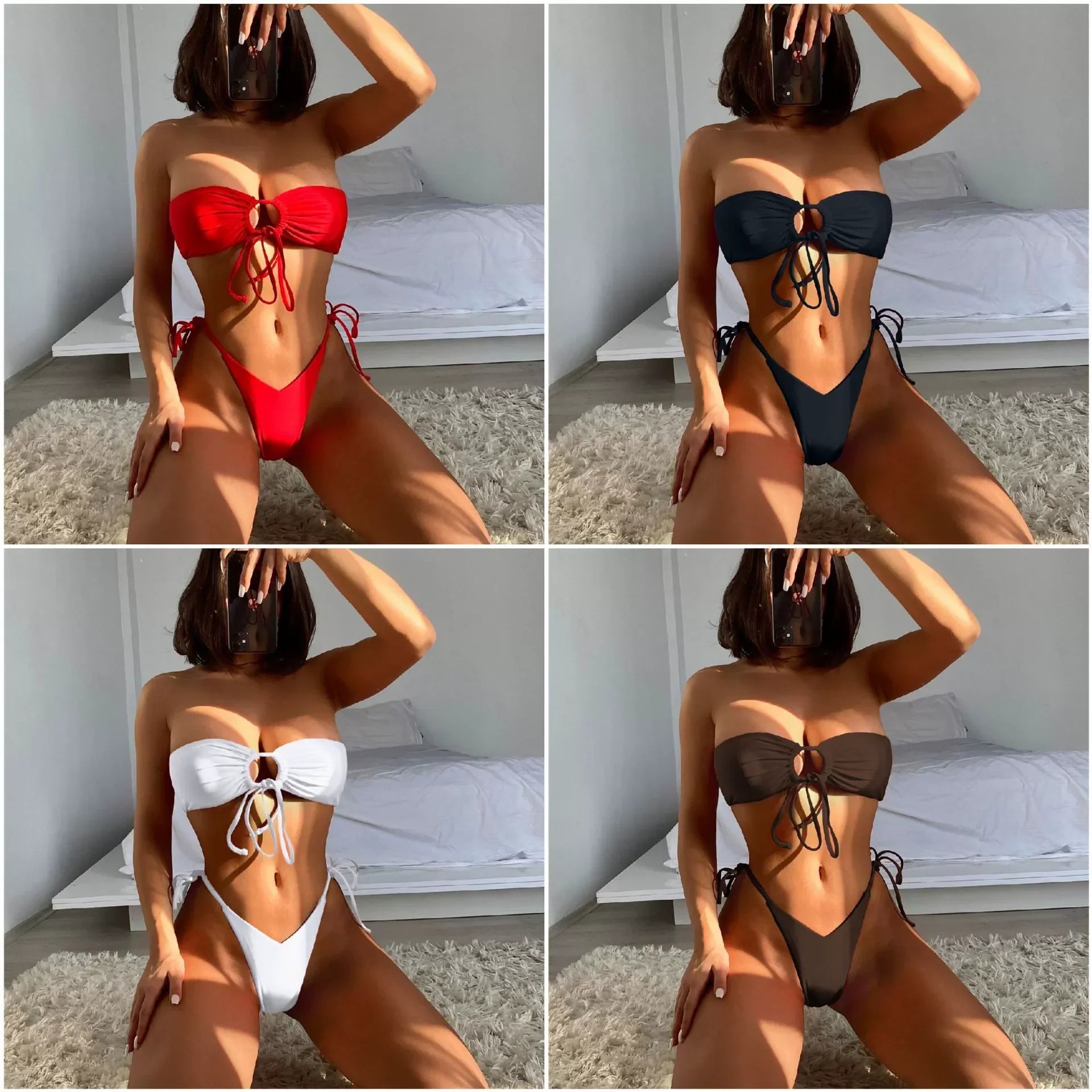 Hot Girl Bandeau Bikini