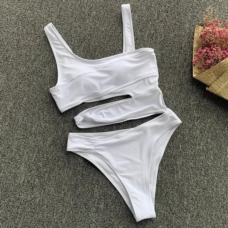 Sexy Strappy High Waist Bikini