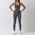 Fashion Tight Dance Yoga Jumpsuit Nude Feel Sports Fitness Clothes Beauty Back Quick-Drying Sexy Empty Dance Jumpsuit