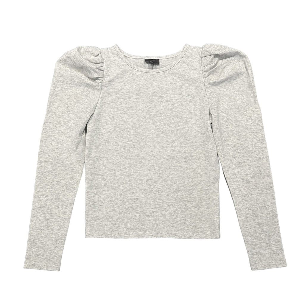 AA Black Puff Sleeve Cotton Top