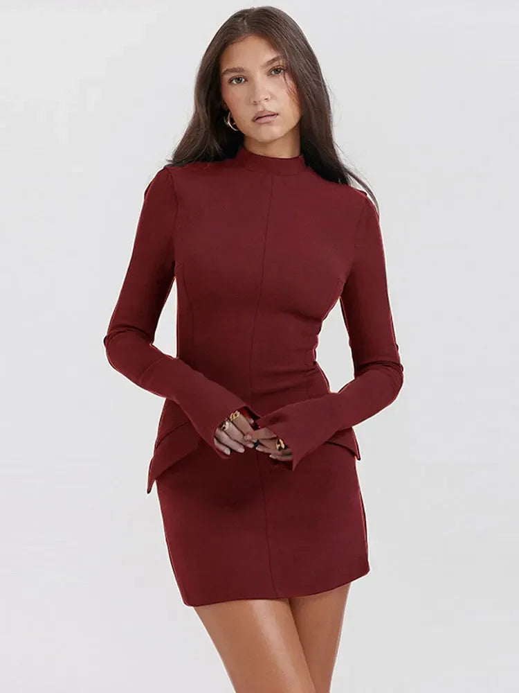 Uptown Long Sleeve Bodycon Dress