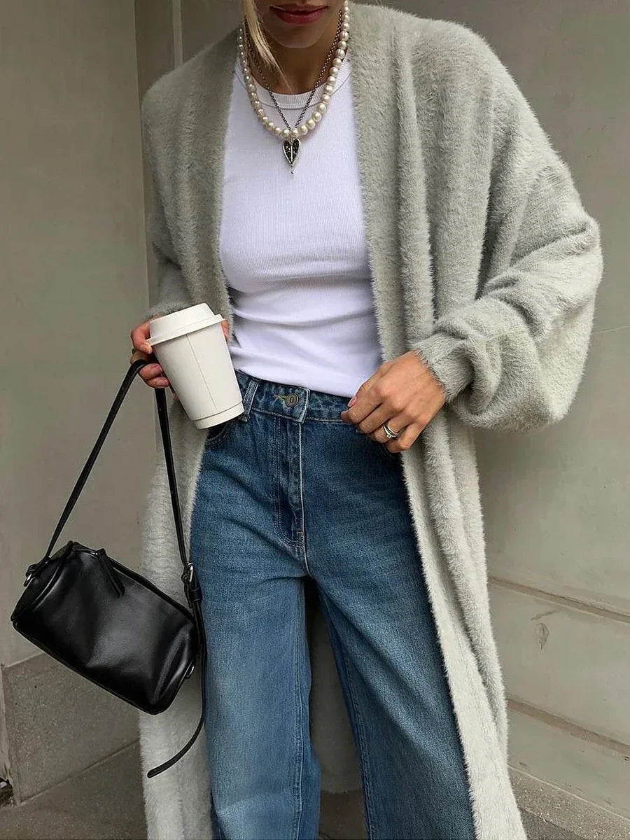 Soft Knit Cardigan & Midi Dress