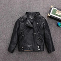 Girls Faux Leather Fall Jacket