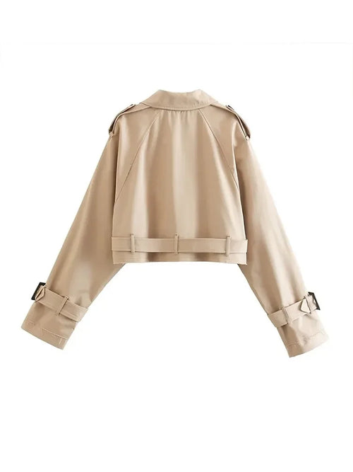Cassie Cropped Trench