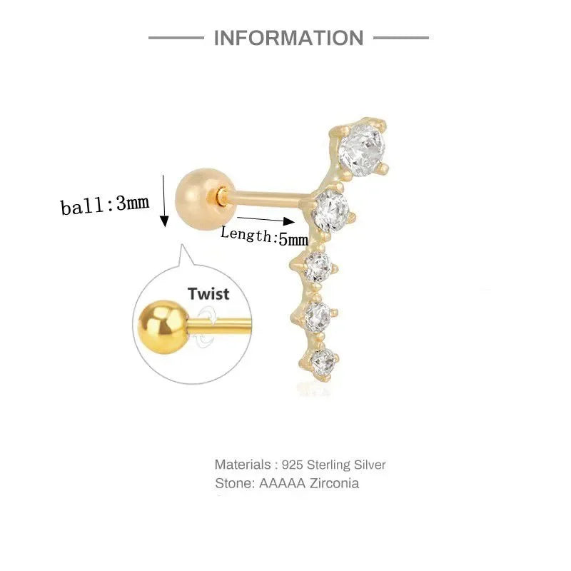 Moon Stud Earrings