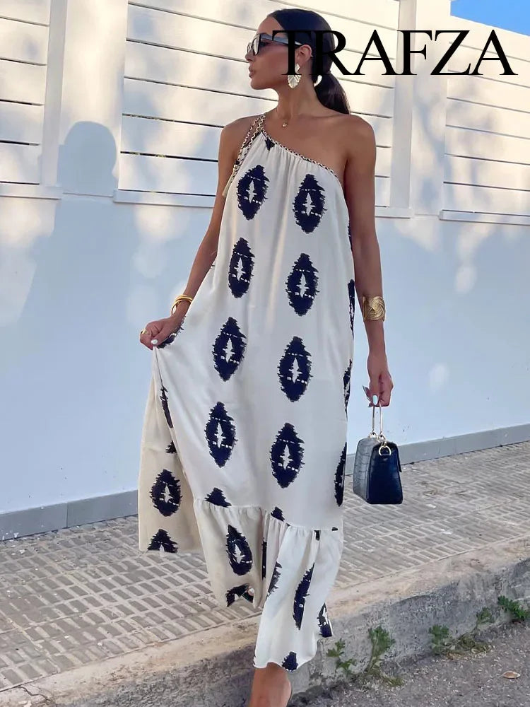 Boho Resort Print Casual Dress
