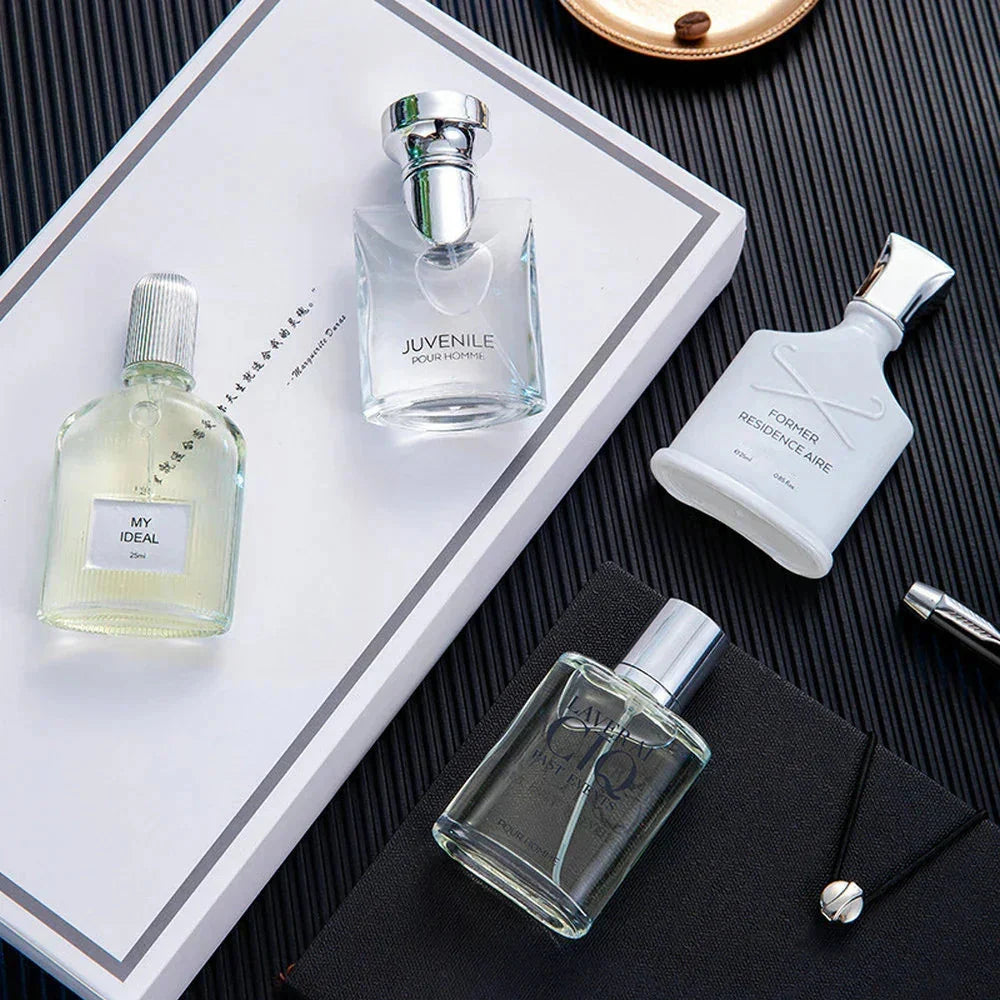 Brand Perfume Men Cologne 100ml Gift Box 4PCS Set Profumo Uomo Lasting Fragrance Spray Floral Scent Pheromone Parfums Homme