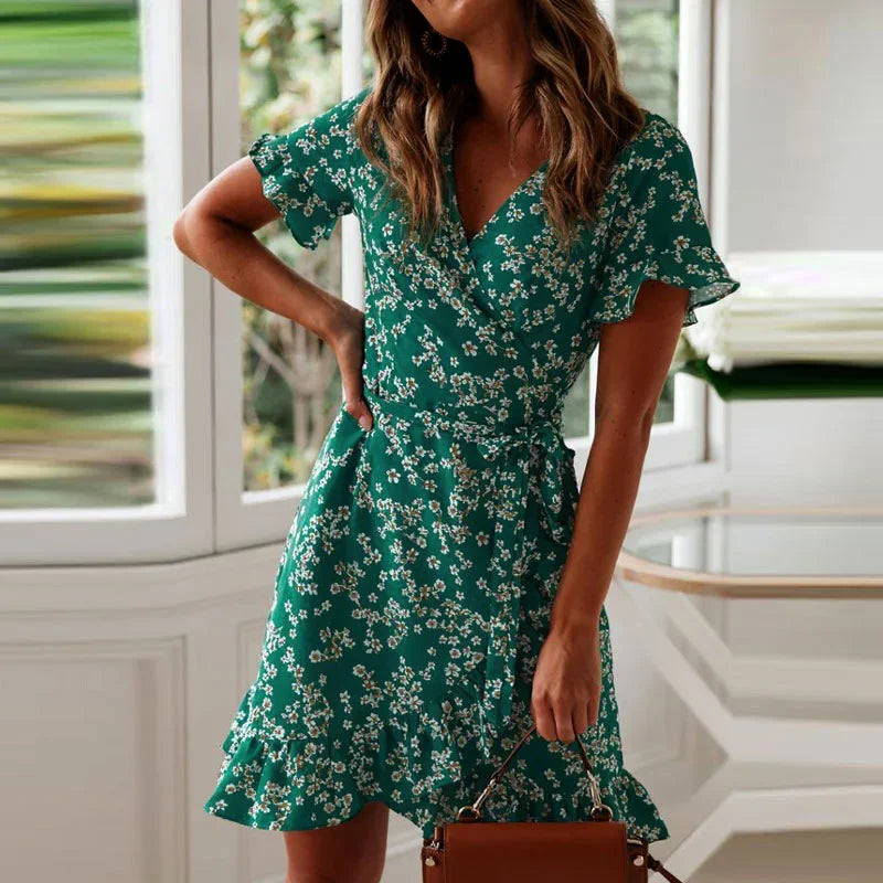 Julia Floral Wrap Sundress