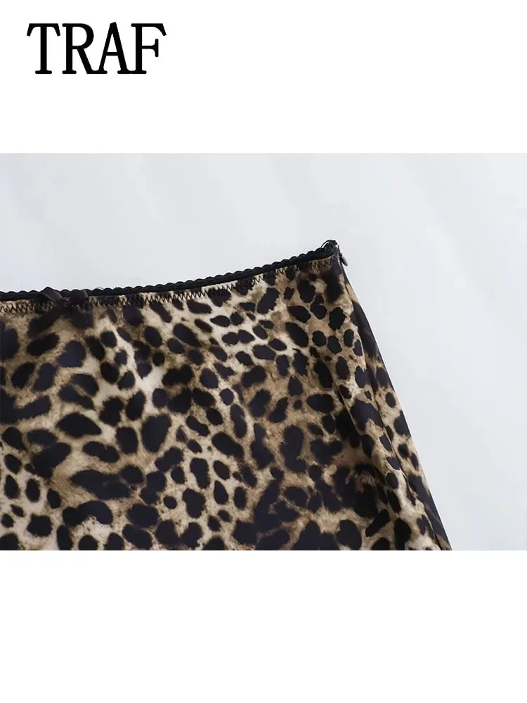 Vintage Leopard Maxi Skirt