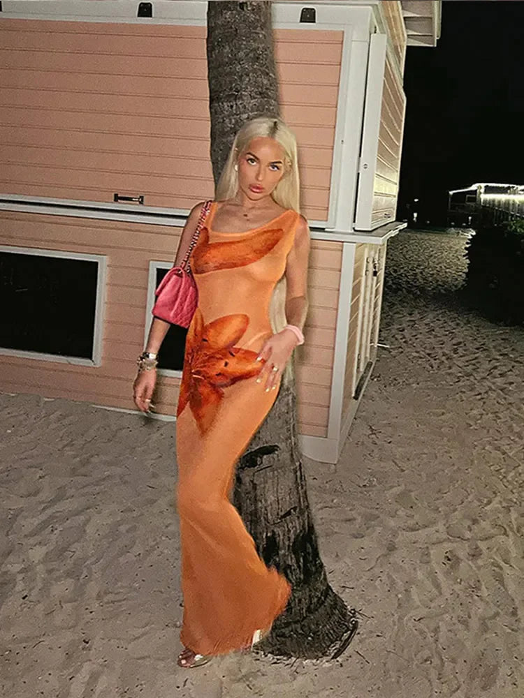 Women's Gradient Maxi Dress