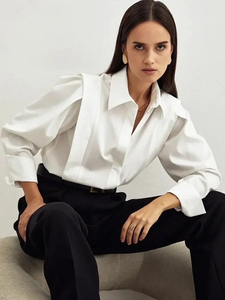 Autumn Office Aesthetic Blouse