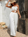 LUX Resort Bandeau & Wide Leg Pants Set