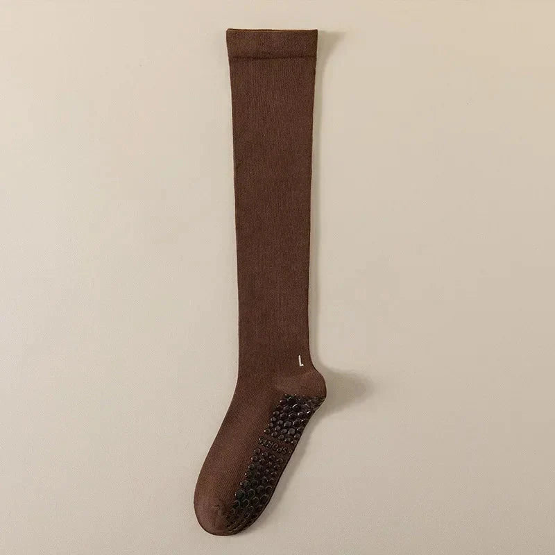 Pilates Cotton Compression Socks Anti Slip