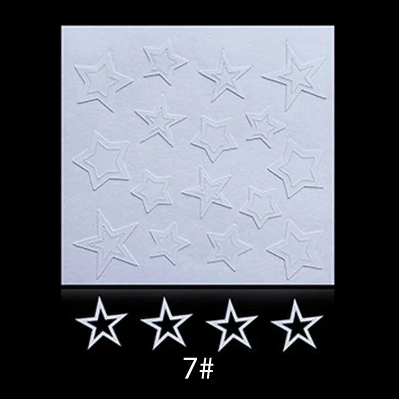 White French Manicure Nail Sticker Stencil
