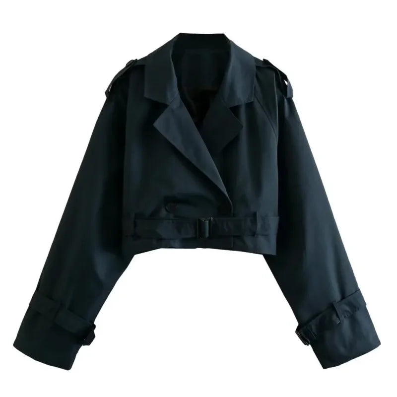 Cassie Cropped Trench
