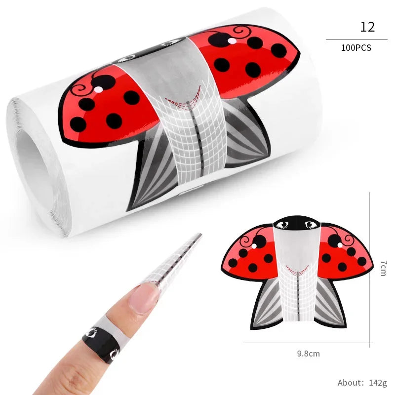French Nail Tips Nail Sticker 100pcs