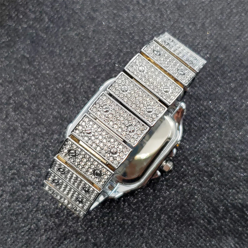 Bling Designer Moissanite Quartz Watch