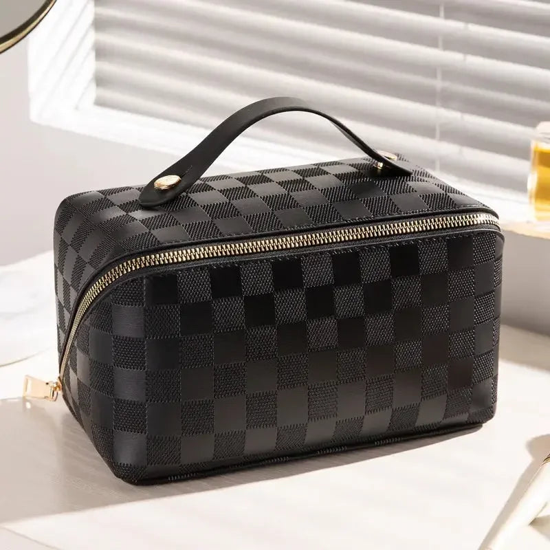 Big Capacity Travel home Use Cosmetic Bag Portable PU Makeup Pouch Women Waterproof Bathroom Wash bag Multifunction Cosmetic Bag