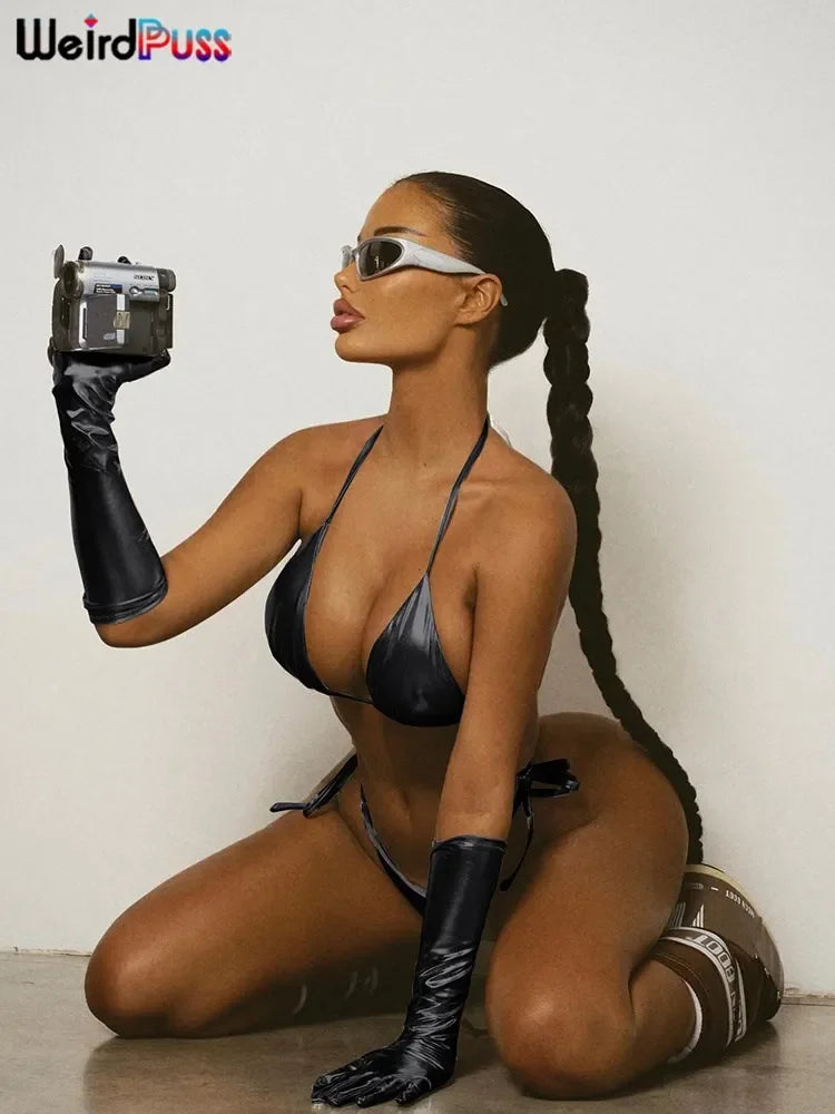 Metallic Bikini Swimsuit