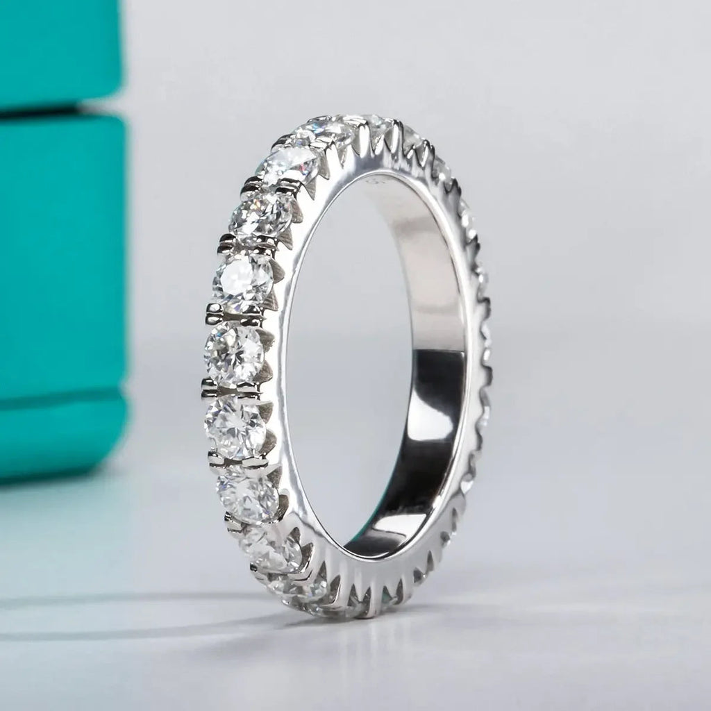 Engagement Ring 2-3ct D Color Moissanite 925 Sterling Silver