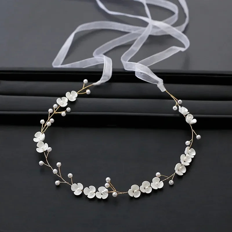 Pearl Crystal Bridal Headband