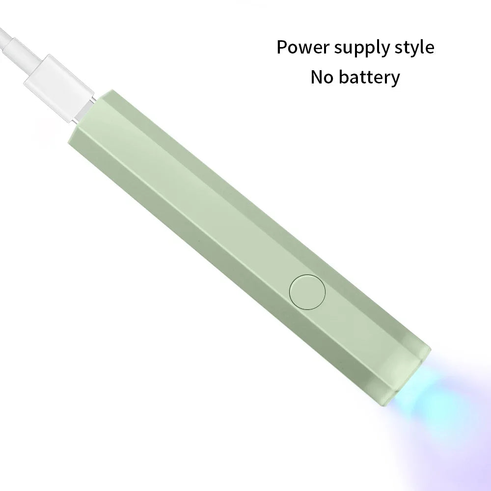 CNHIDS Portable Salon Quick Dry USB Nail Dryer Machine Home Phototherapy Tools Professional UV LED Nail Lamp Mini Flashlight Pen