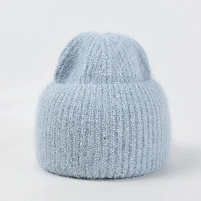 Women’s Rabbit Fur Beanie Hat