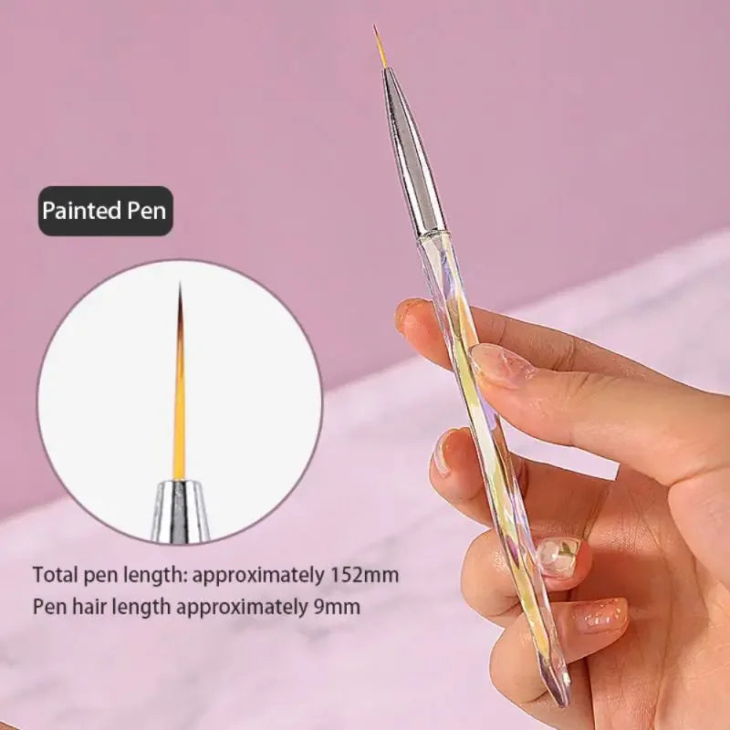 Nail Art Brush Professional Thin Liner Nail Art Decoration Brush Set Nail French Paint UV Gel Acrylic Decoration Tool