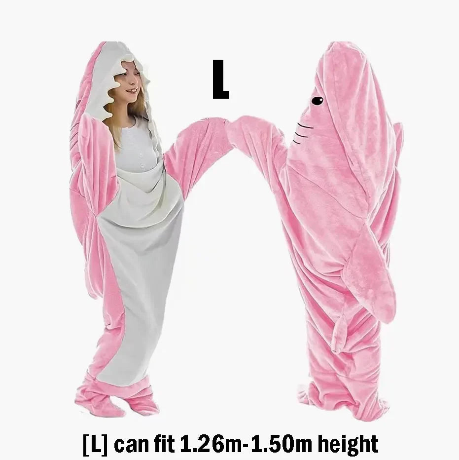 TikTok Kids Shark Blanket Onesie