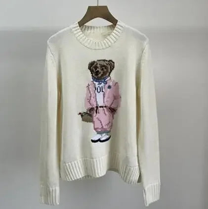 Designer Knit Bear Sweater
