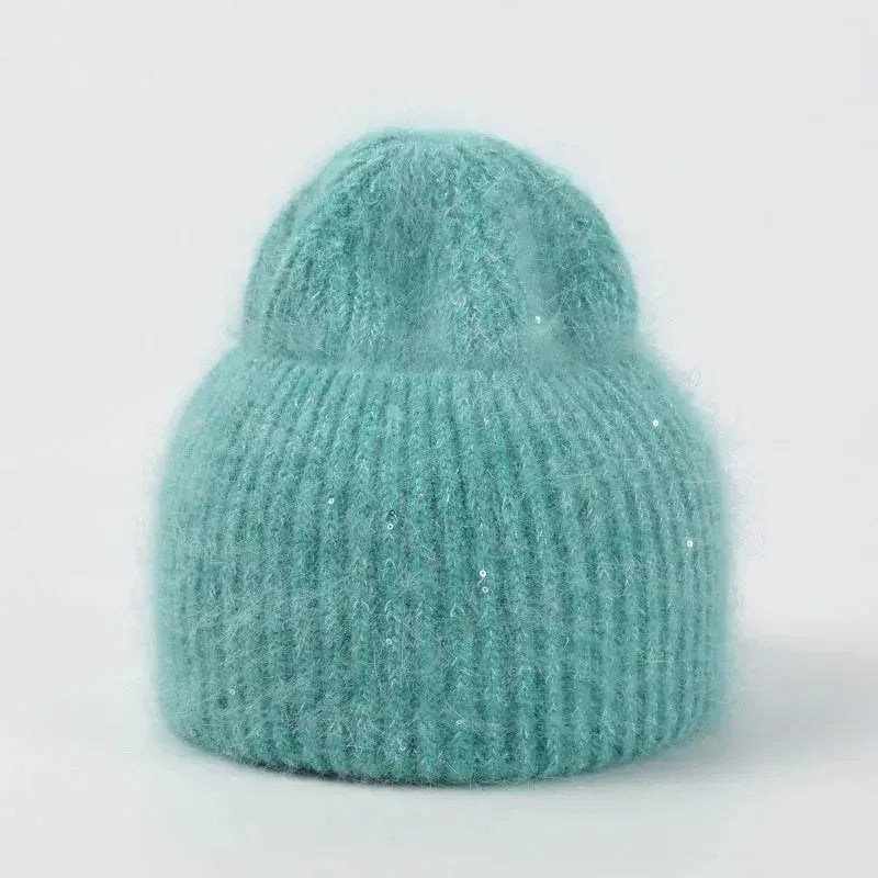 Women’s Rabbit Fur Beanie Hat