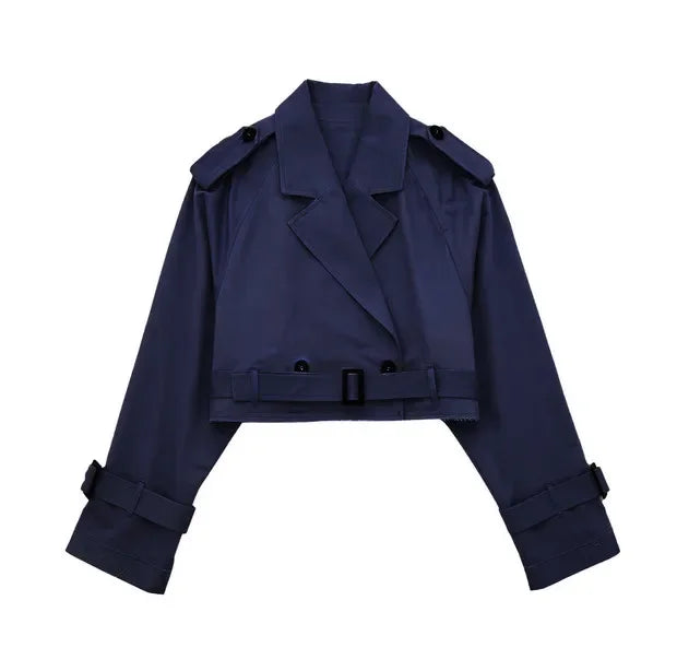 Cassie Cropped Trench