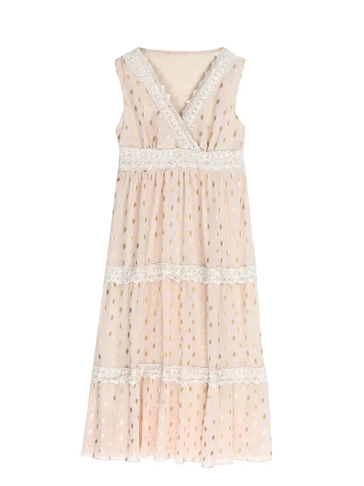 Boho Babe Lace Maxi Dress