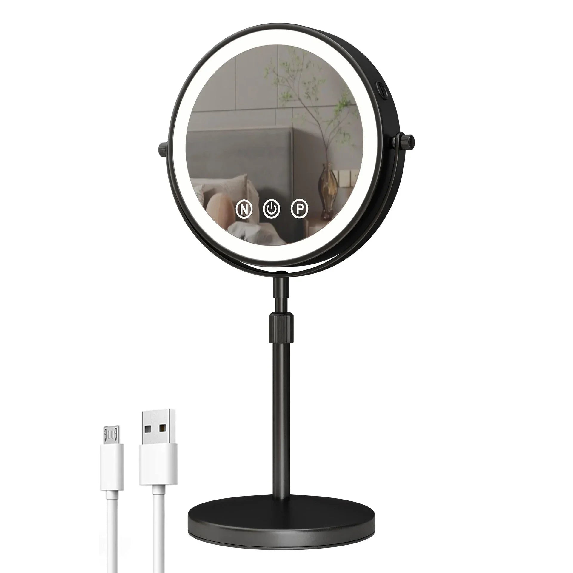 3X Magnifying Double Mirror with LED Light