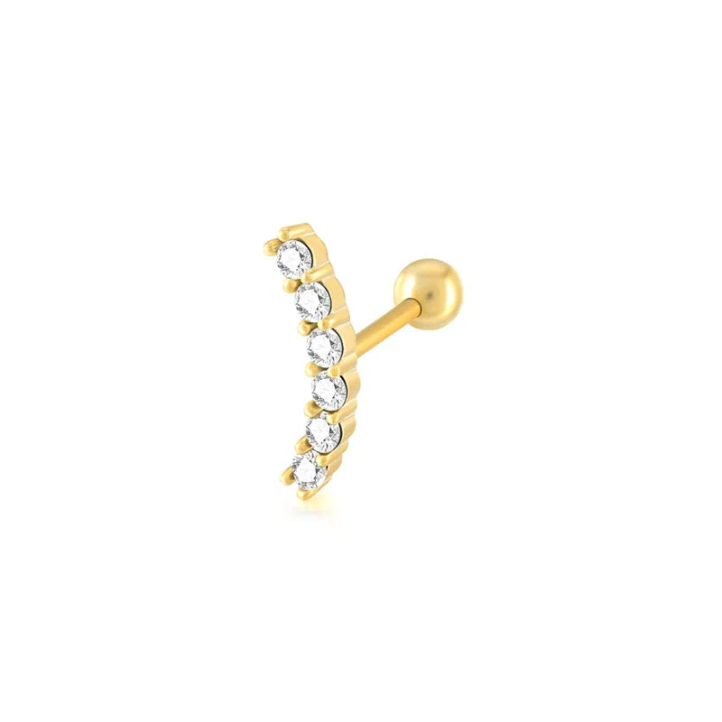 Moon Stud Earrings