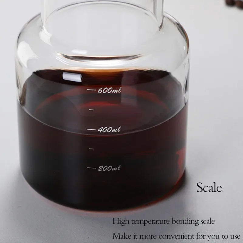 Swabue Cold Brew Coffee Pot Set Drip Filter Ecocoffee Iced Tools Barista Hand-made Glass Coffee Maker Household Pour over Kettle