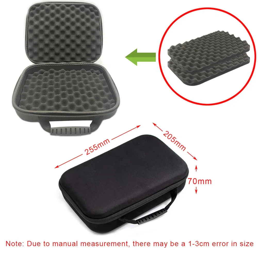 8 Slot Watch Storage Box Shockproof Watch Carry Case Organizer Protective Canvas EVA Hard Shell Zipper Watch Storage Case