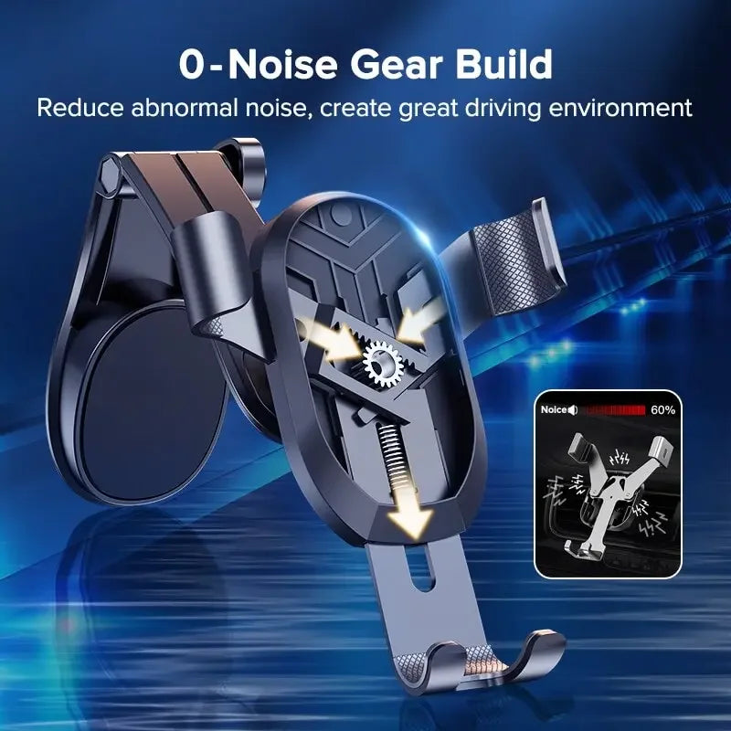 QOOVI Car Phone Holder Smartphone Mount Gravity No Magnetic Support For iPhone 13 12 11 X Xiaomi Samsung Huawei