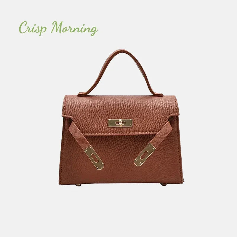 Small Bag Women's New Trend Handbag Single Shoulder Backpack Simple Texture Cross-Body Women's Bag"