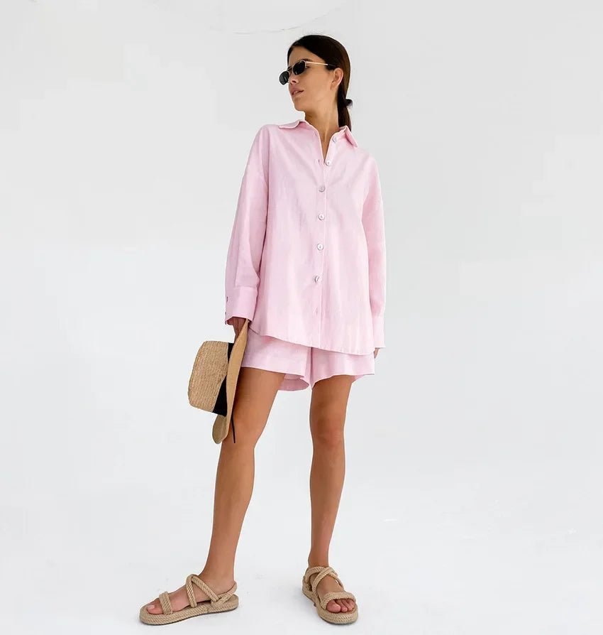 Seychelles Cotton Linen Resort Outfit