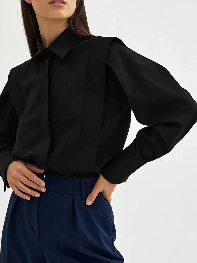 Autumn Office Aesthetic Blouse