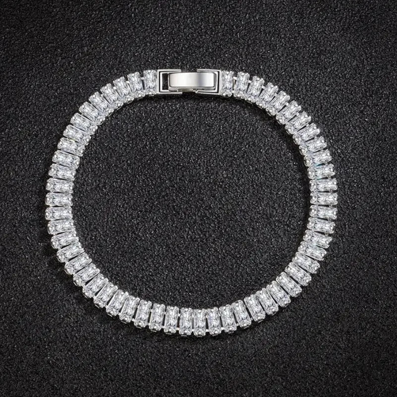 LUX 925 Sterling Silver Crystal Bracelet