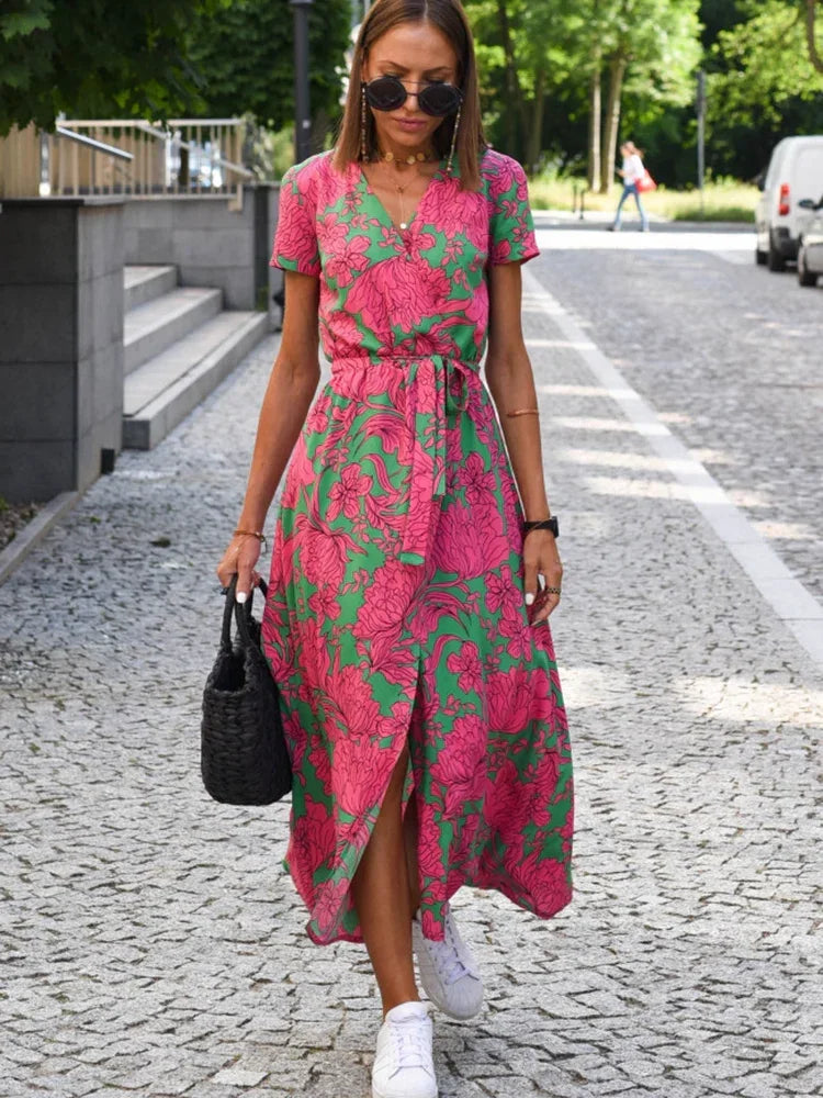 Everyday Floral Print Midi Dress